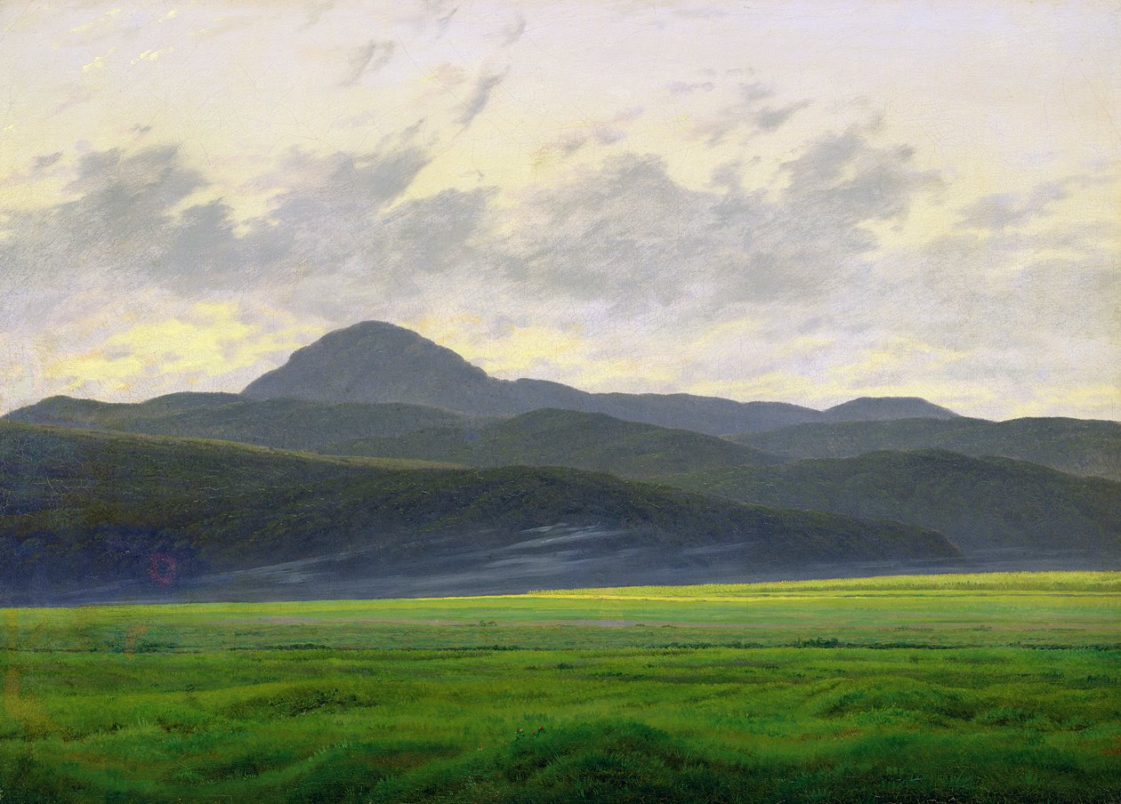山地景观 作者 卡斯珀·大卫·弗里德里希（Caspar David Friedrich）