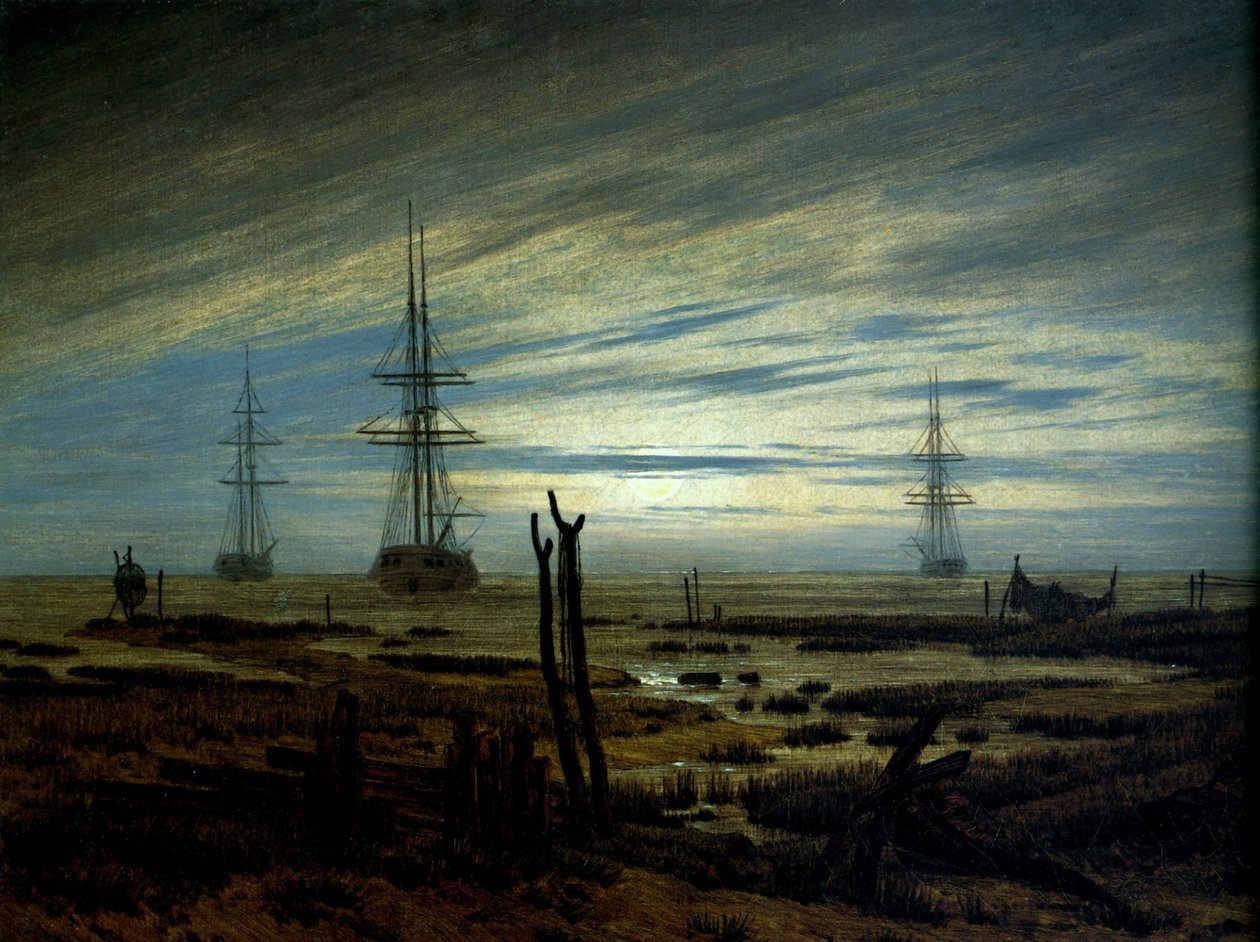 在公路上发货 作者 卡斯珀·大卫·弗里德里希（Caspar David Friedrich）
