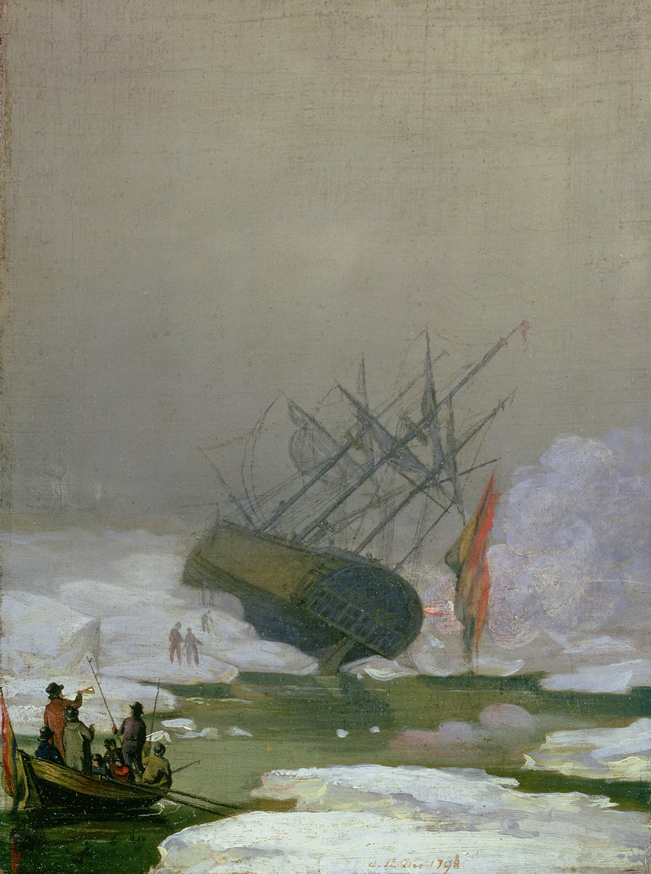 于1798年12月12日在极地海域发货 作者 卡斯珀·大卫·弗里德里希（Caspar David Friedrich）