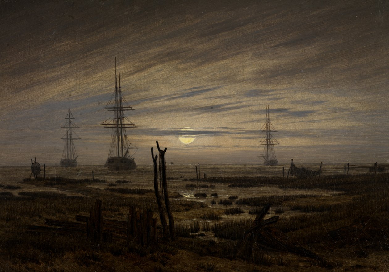 船锚在船上 作者 卡斯珀·大卫·弗里德里希（Caspar David Friedrich）