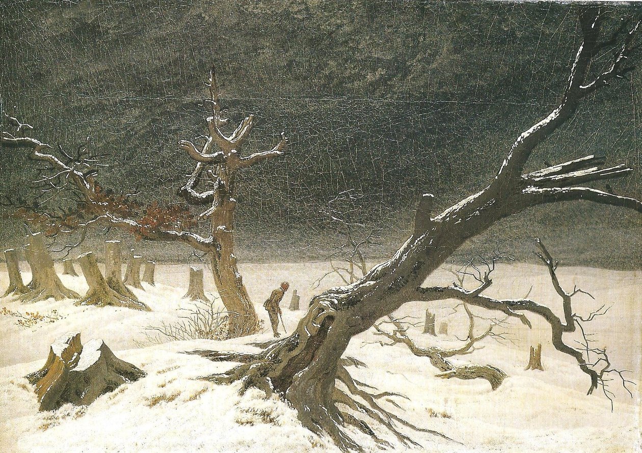冬季景观我 作者 卡斯珀·大卫·弗里德里希（Caspar David Friedrich）