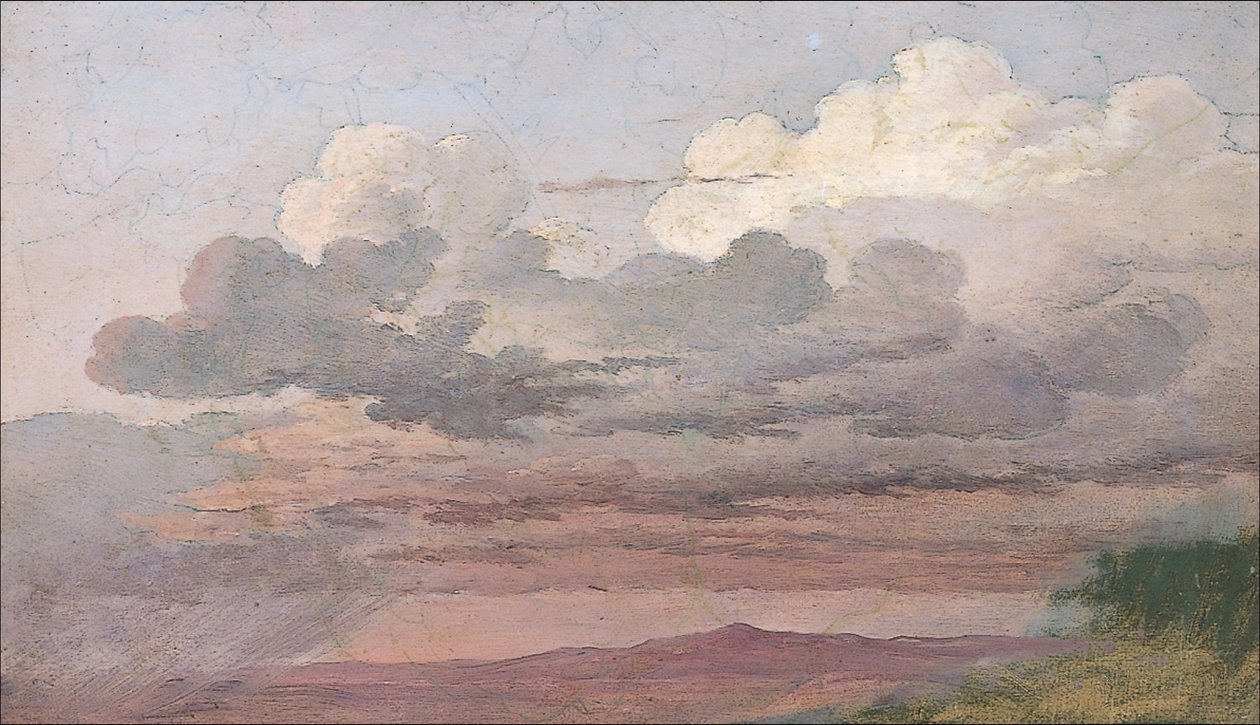 Wolkenstudie 作者 卡斯珀·大卫·弗里德里希（Caspar David Friedrich）