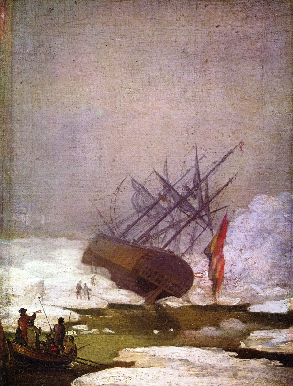 在冰海中沉船 作者 卡斯珀·大卫·弗里德里希（Caspar David Friedrich）