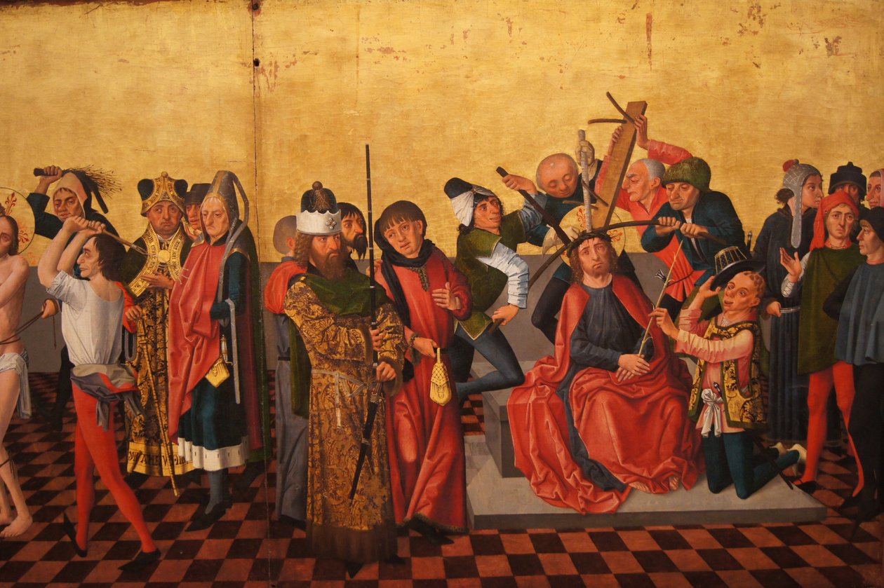 Colmar Altarpiece（鞭挞，荆棘冠冕） 作者 卡斯珀·伊森曼（Caspar Isenmann）
