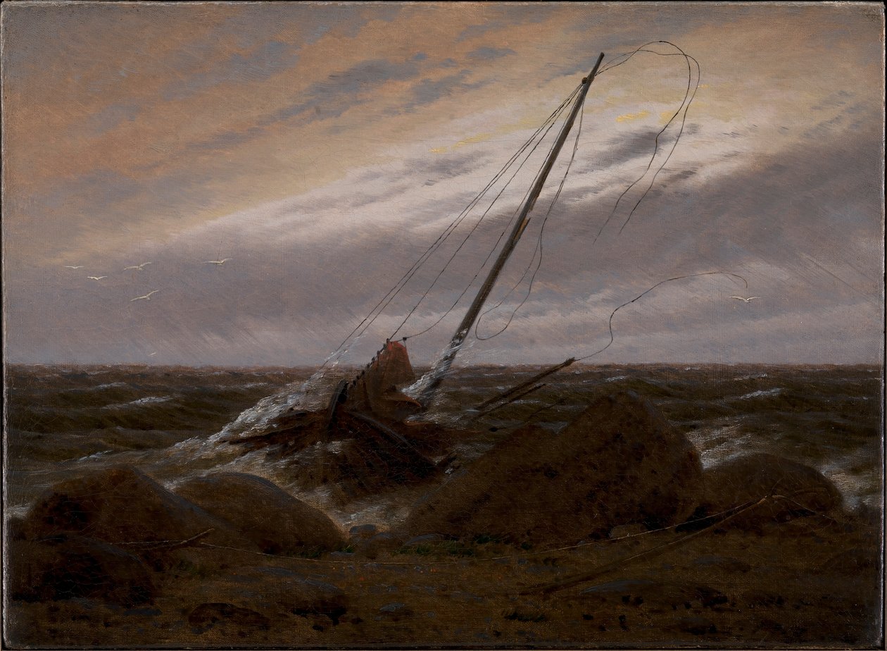 暴风雨过后，1817年。 作者 卡斯珀·大卫·弗里德里希（Caspar David Friedrich）
