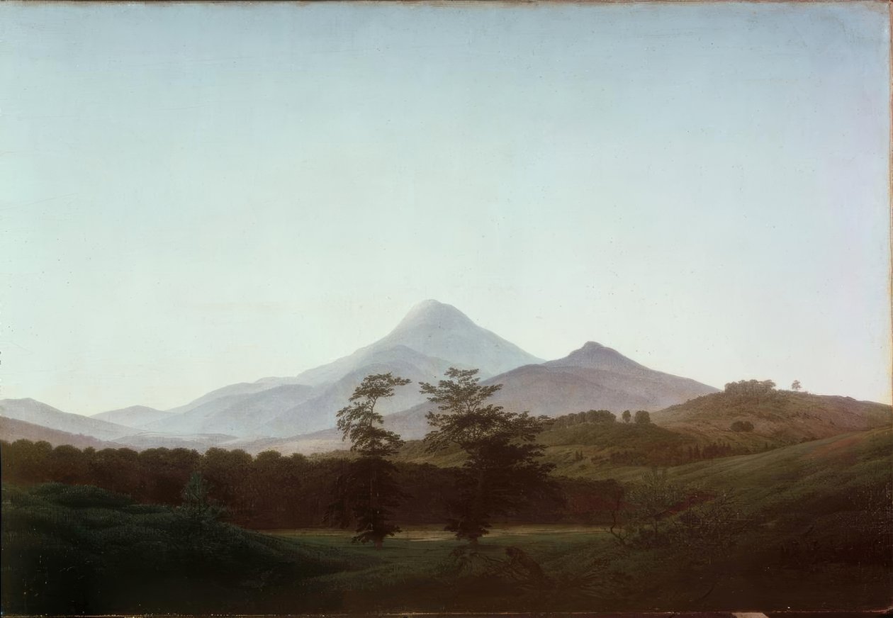 波西米亚风情，大小米外观 作者 卡斯珀·大卫·弗里德里希（Caspar David Friedrich）