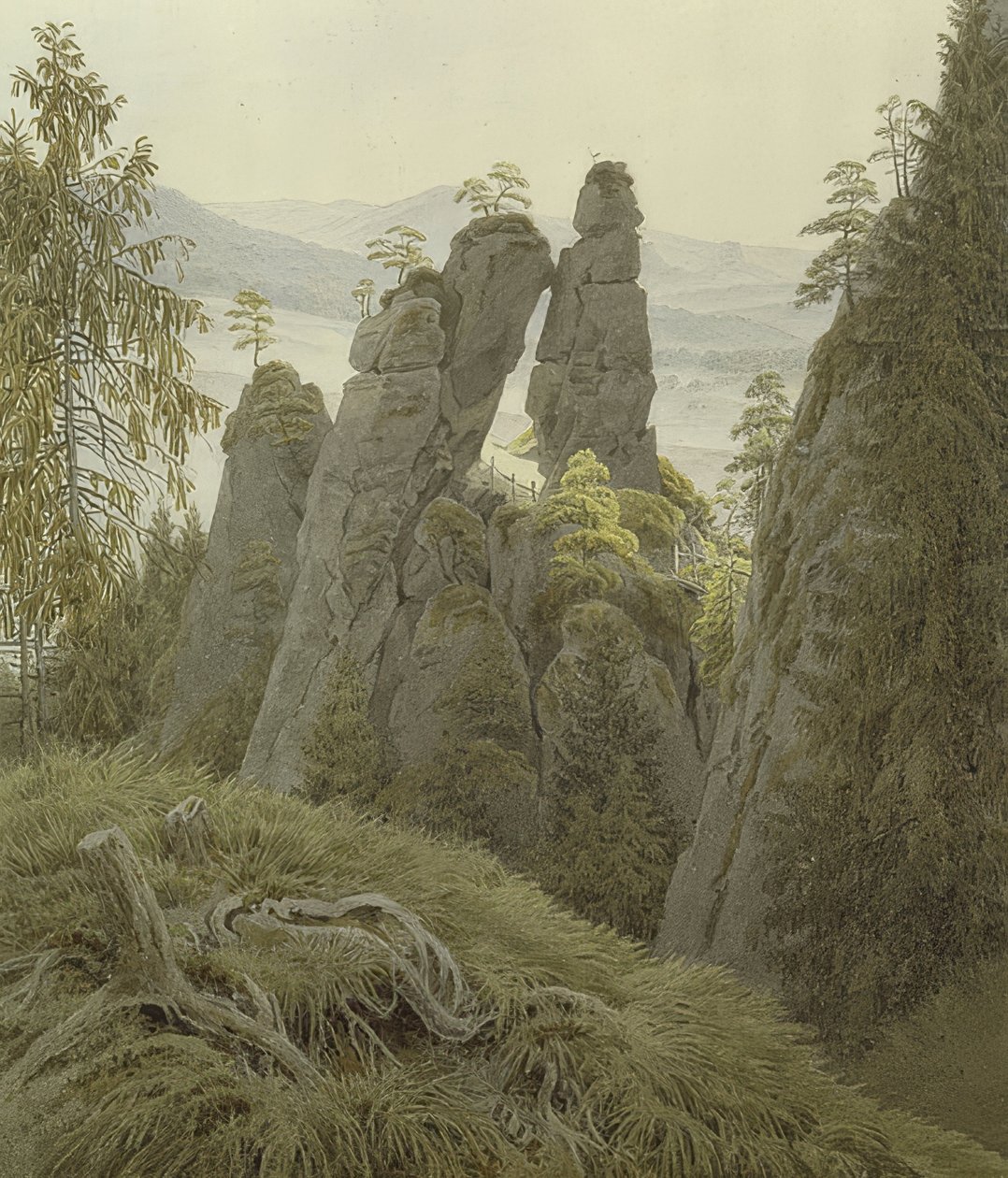 Neurathen上的大门。约于1837-40 作者 卡斯珀·大卫·弗里德里希（Caspar David Friedrich）