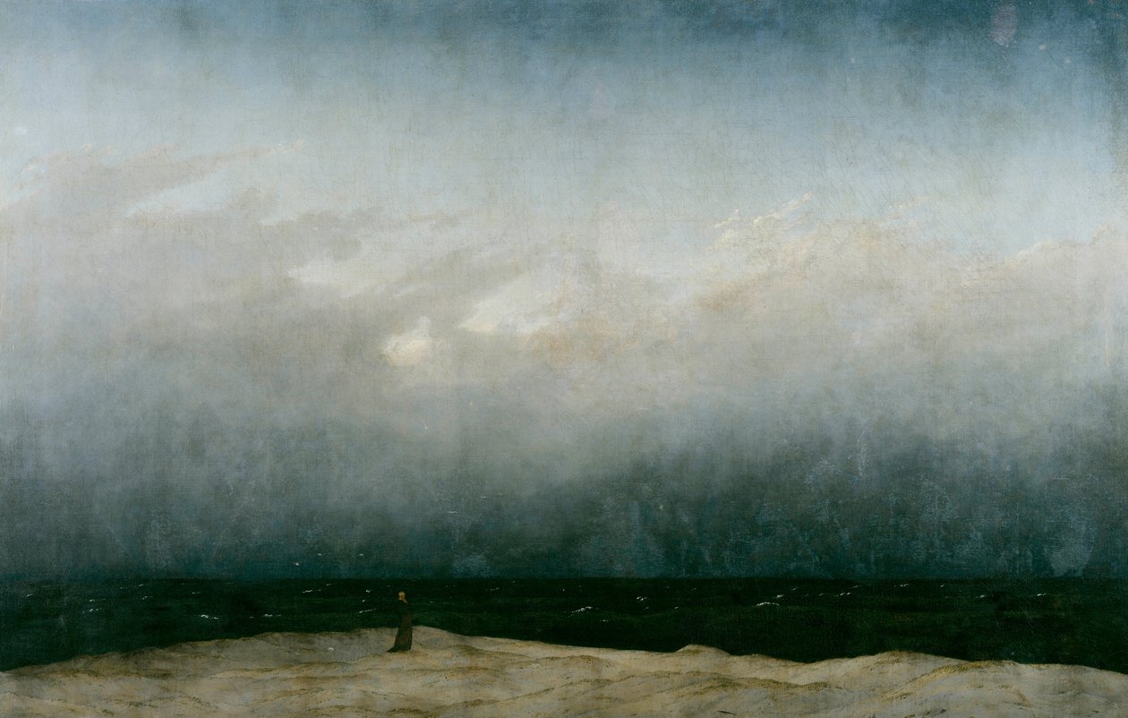 海边的和尚 作者 卡斯珀·大卫·弗里德里希（Caspar David Friedrich）