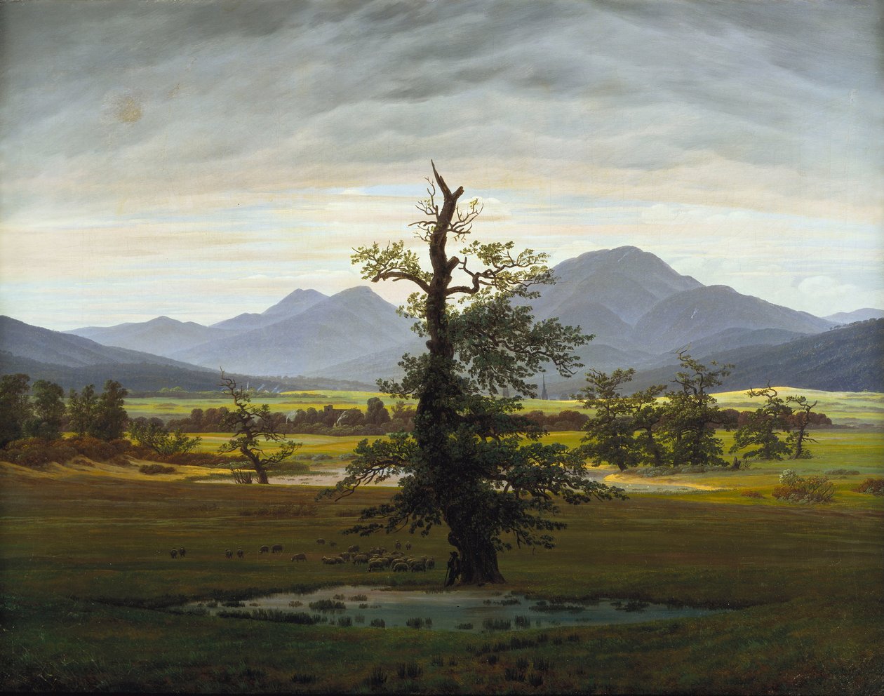 孤独的树 作者 卡斯珀·大卫·弗里德里希（Caspar David Friedrich）