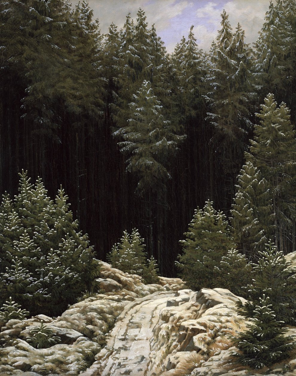 早雪 作者 卡斯珀·大卫·弗里德里希（Caspar David Friedrich）