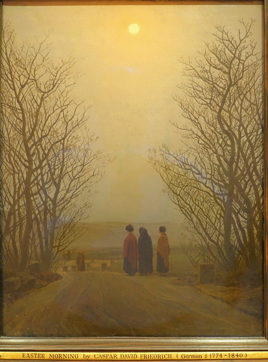 复活节的早晨，卡斯帕尔-大卫-弗里德里希，公元 1833 年，布面油画 - 索菲亚王后国家艺术中心博物馆 - DSC08706 作者 卡斯珀·大卫·弗里德里希（Caspar David Friedrich）