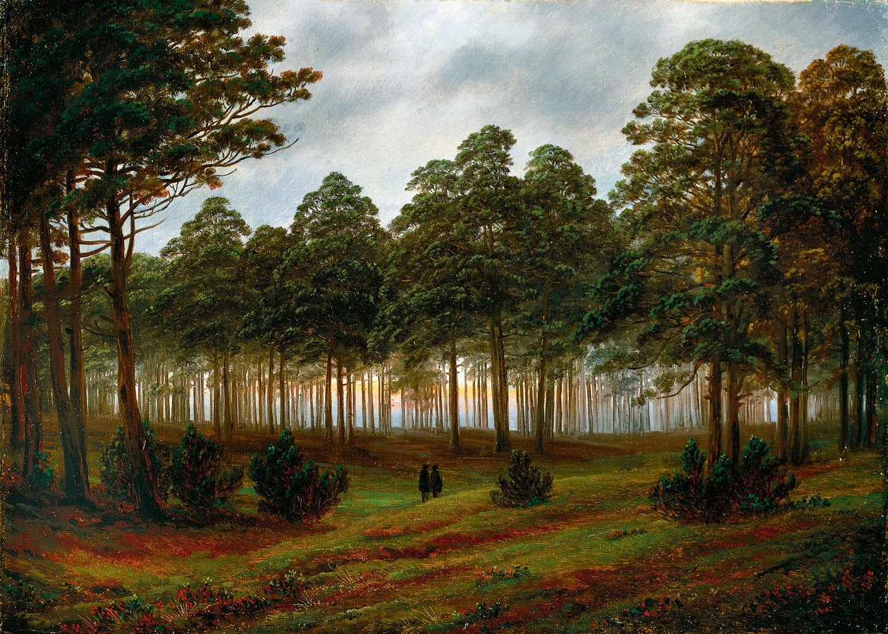 Evening 作者 卡斯珀·大卫·弗里德里希（Caspar David Friedrich）