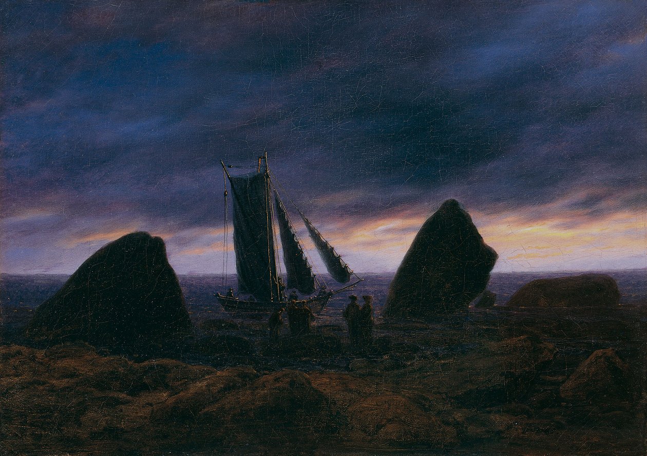 波罗的海渔船，c。 1830年 作者 卡斯珀·大卫·弗里德里希（Caspar David Friedrich）
