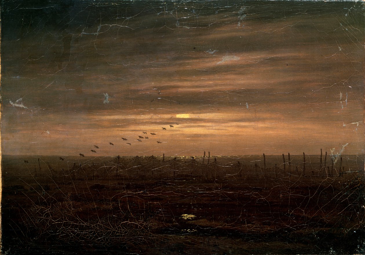 18或19世纪末的渔网 作者 卡斯珀·大卫·弗里德里希（Caspar David Friedrich）