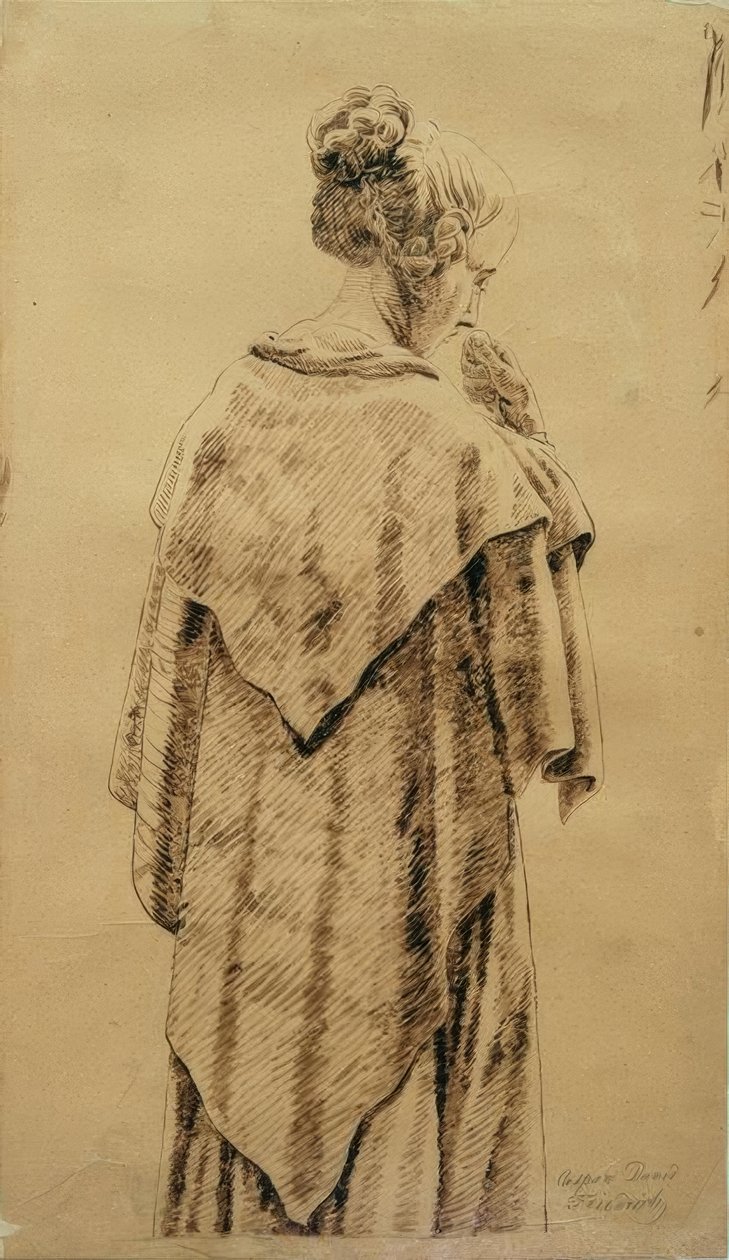 信封里的女人 作者 卡斯珀·大卫·弗里德里希（Caspar David Friedrich）