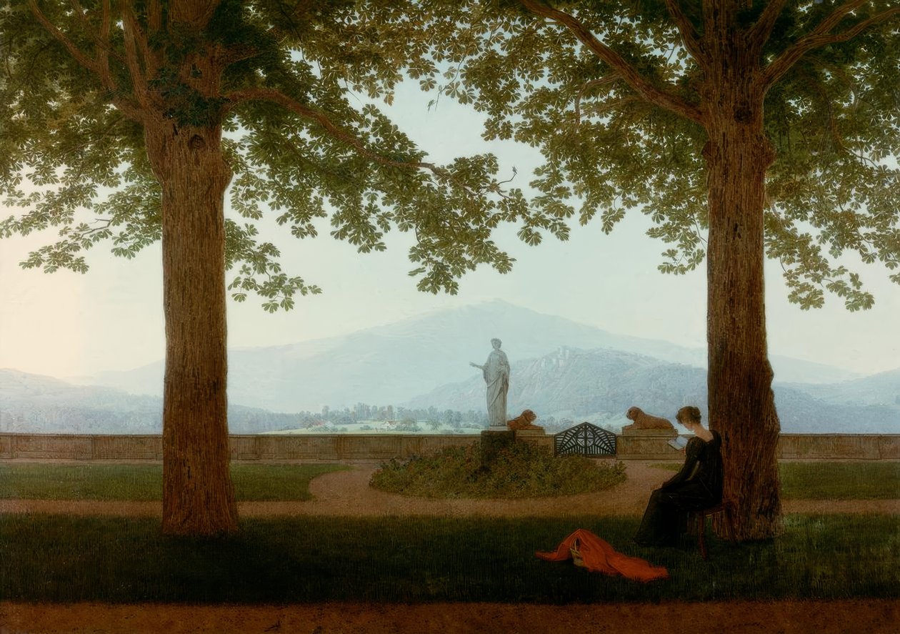 花园露台 作者 卡斯珀·大卫·弗里德里希（Caspar David Friedrich）