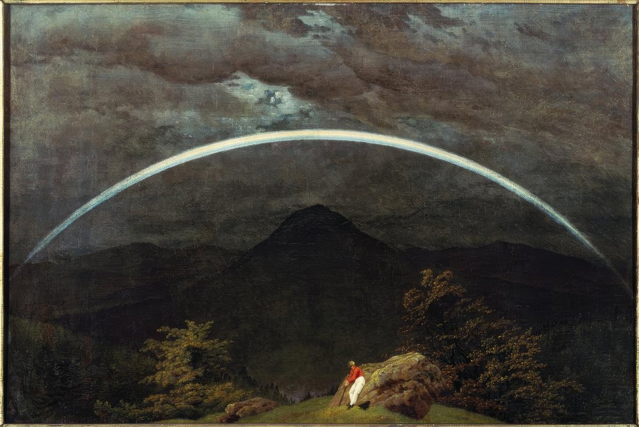 彩虹山风景 作者 卡斯珀·大卫·弗里德里希（Caspar David Friedrich）