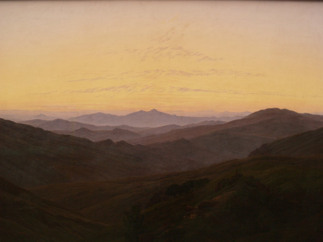 德国：巨山 巨山 作者 卡斯珀·大卫·弗里德里希（Caspar David Friedrich）
