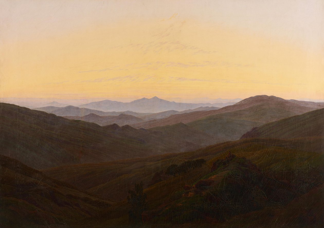 德国：巨山 巨山 作者 卡斯珀·大卫·弗里德里希（Caspar David Friedrich）