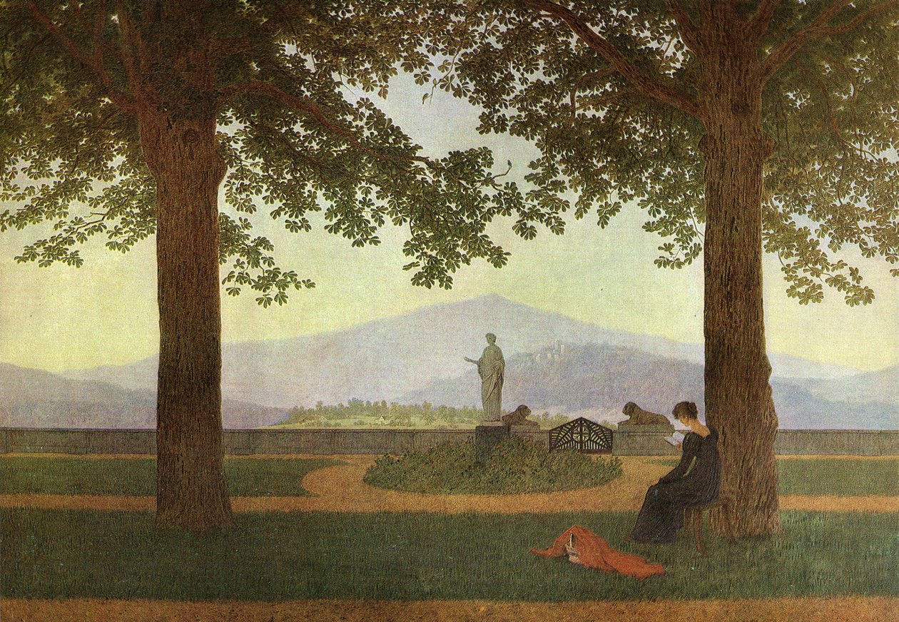 德语: Gartenterrasse 花园露台 作者 卡斯珀·大卫·弗里德里希（Caspar David Friedrich）