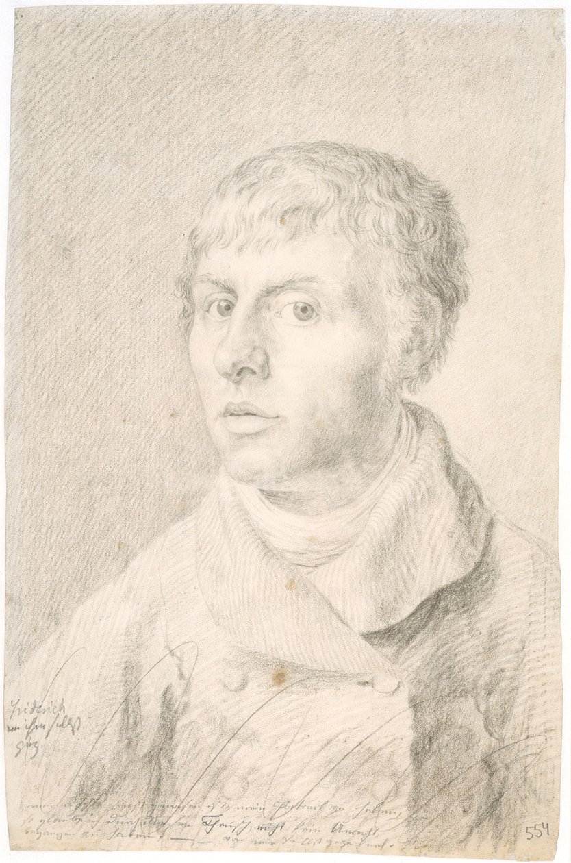 德语: Selbstbildnis 自画像 作者 卡斯珀·大卫·弗里德里希（Caspar David Friedrich）