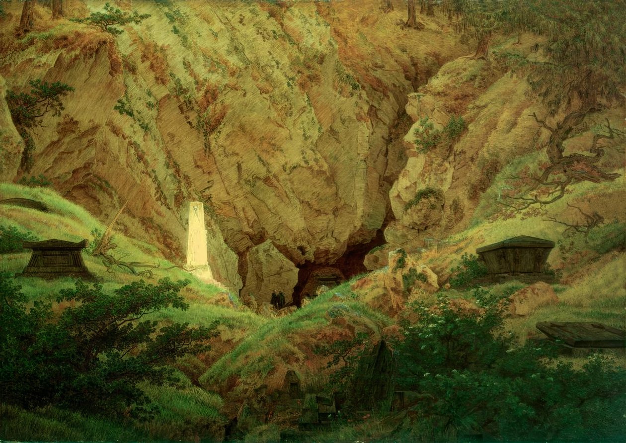 古代英雄之墓 作者 卡斯珀·大卫·弗里德里希（Caspar David Friedrich）