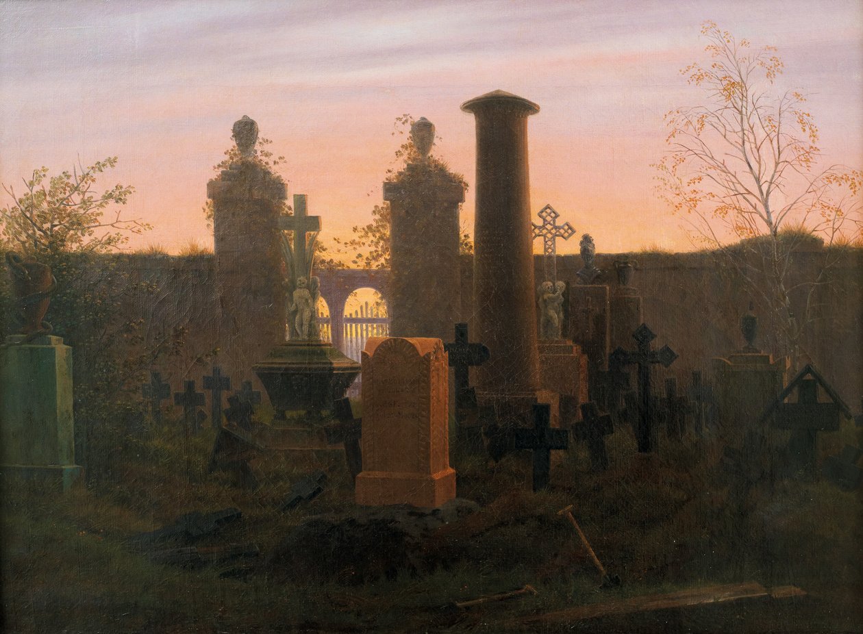 库格根斯墓（KügelgensGrave），1821-1822年 作者 卡斯珀·大卫·弗里德里希（Caspar David Friedrich）