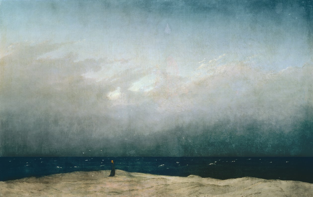 海边和尚 作者 卡斯珀·大卫·弗里德里希（Caspar David Friedrich）
