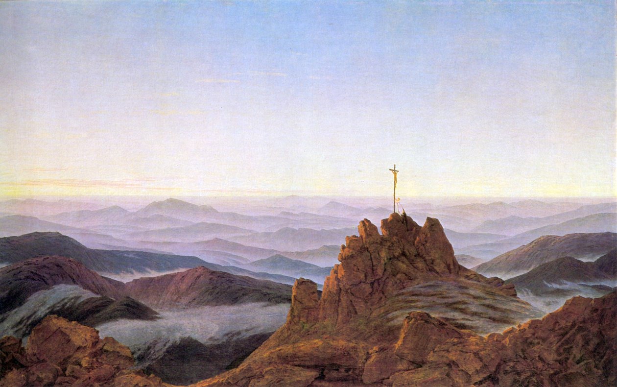 巨人山的早晨 作者 卡斯珀·大卫·弗里德里希（Caspar David Friedrich）