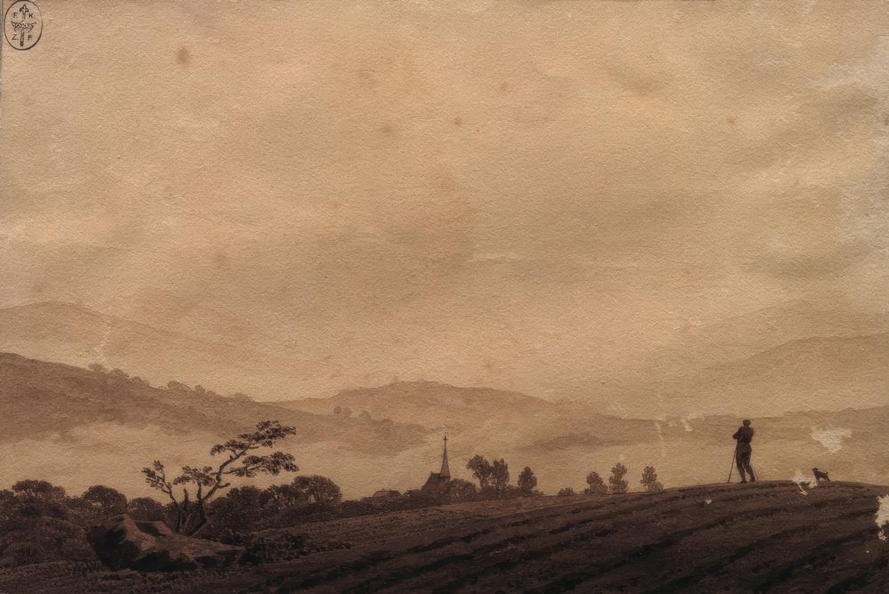 Nebelmorgen 作者 卡斯珀·大卫·弗里德里希（Caspar David Friedrich）
