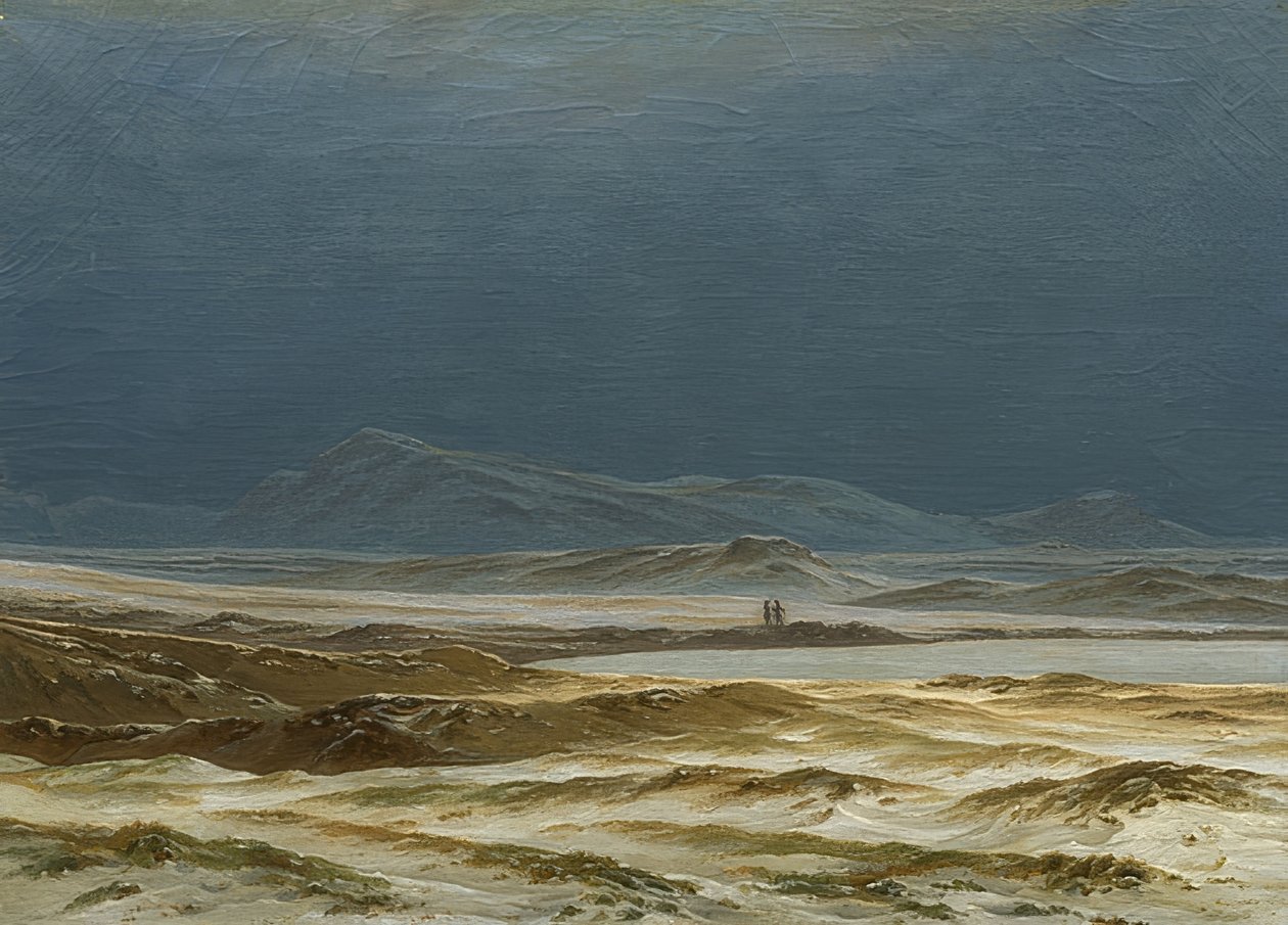 北欧风景在春天。约于1825年 作者 卡斯珀·大卫·弗里德里希（Caspar David Friedrich）