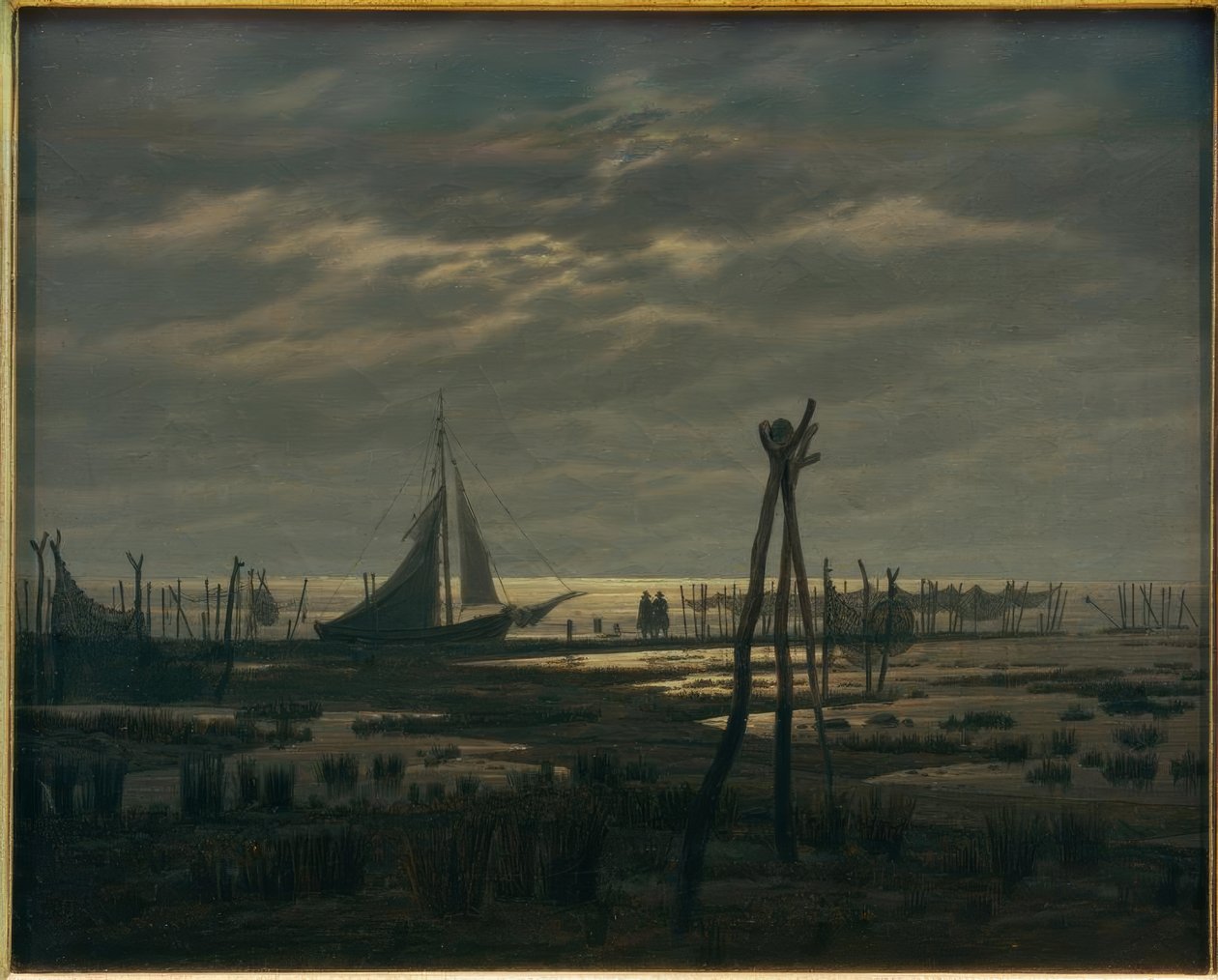 沼泽的海滩 作者 卡斯珀·大卫·弗里德里希（Caspar David Friedrich）