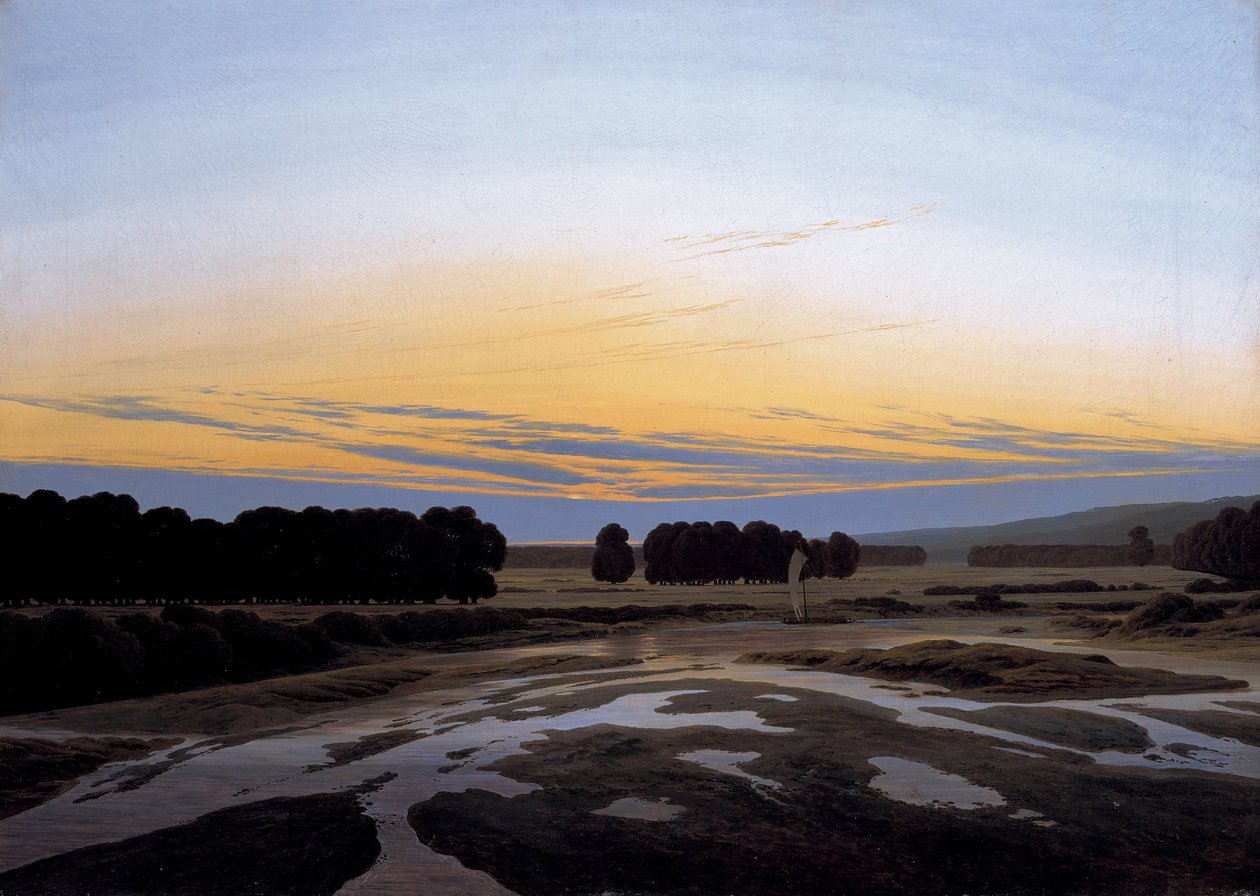 德累斯顿附近的格罗斯·格海格（Grosse Gehege），1832年 作者 卡斯珀·大卫·弗里德里希（Caspar David Friedrich）