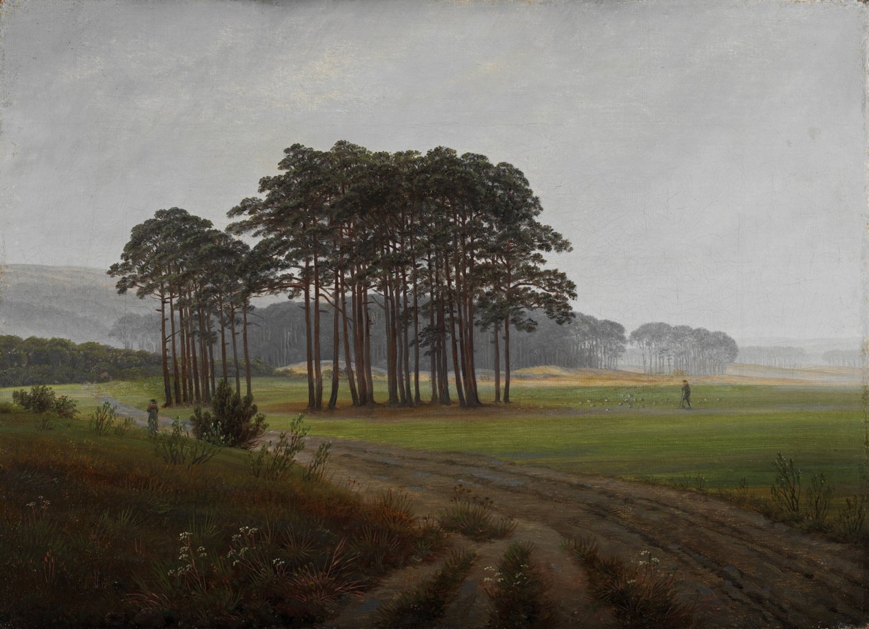 时段：正午，1821-1822年 作者 卡斯珀·大卫·弗里德里希（Caspar David Friedrich）