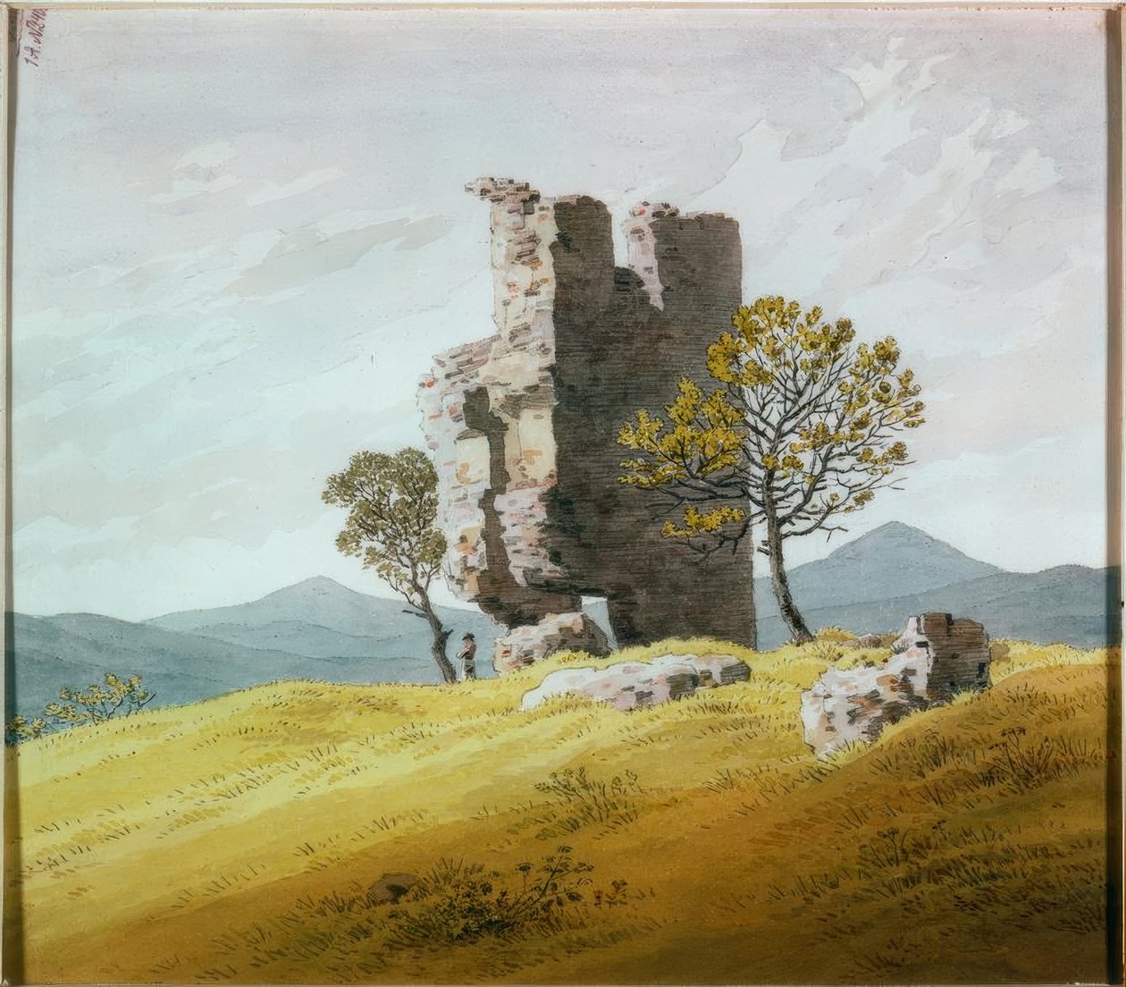 Turmruine 作者 卡斯珀·大卫·弗里德里希（Caspar David Friedrich）