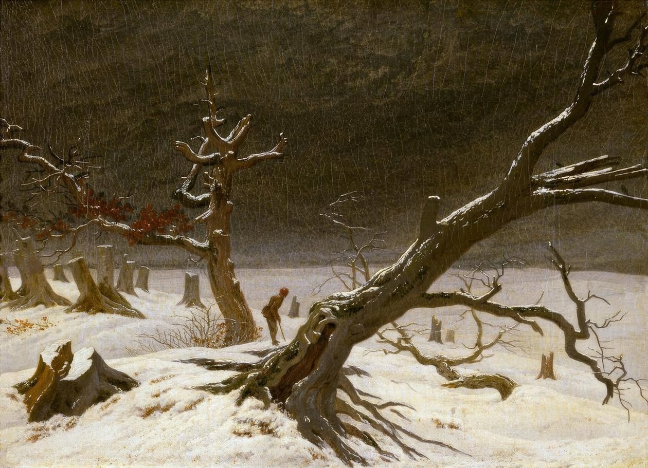 冬季景观 作者 卡斯珀·大卫·弗里德里希（Caspar David Friedrich）