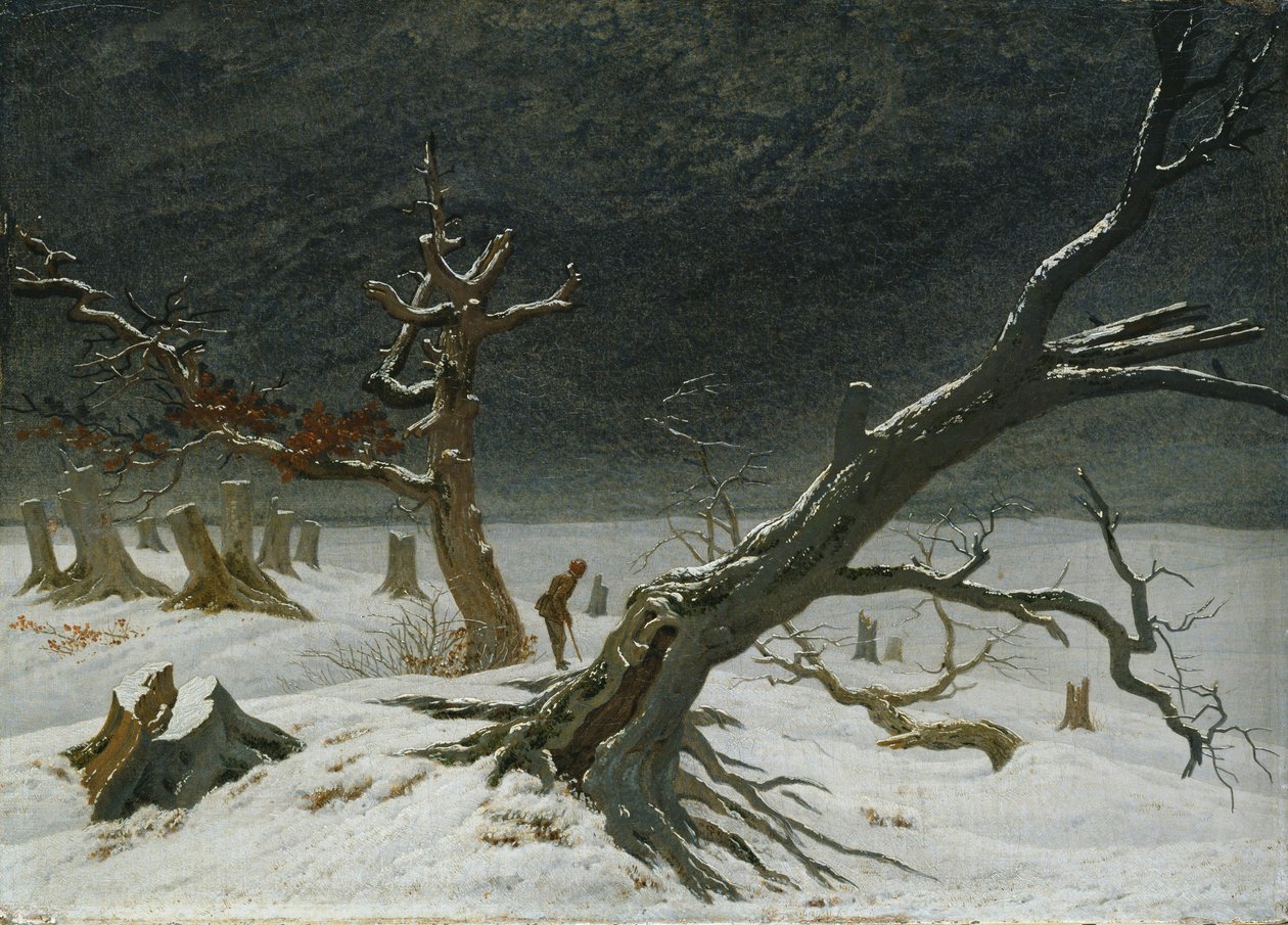冬季景观 作者 卡斯珀·大卫·弗里德里希（Caspar David Friedrich）