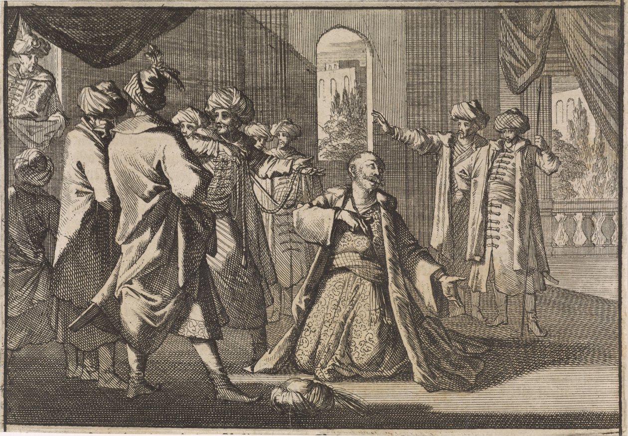 法卡丁埃米尔向苏丹穆拉特四世求饶，1633 年 作者 Caspar Luyken（归因于）