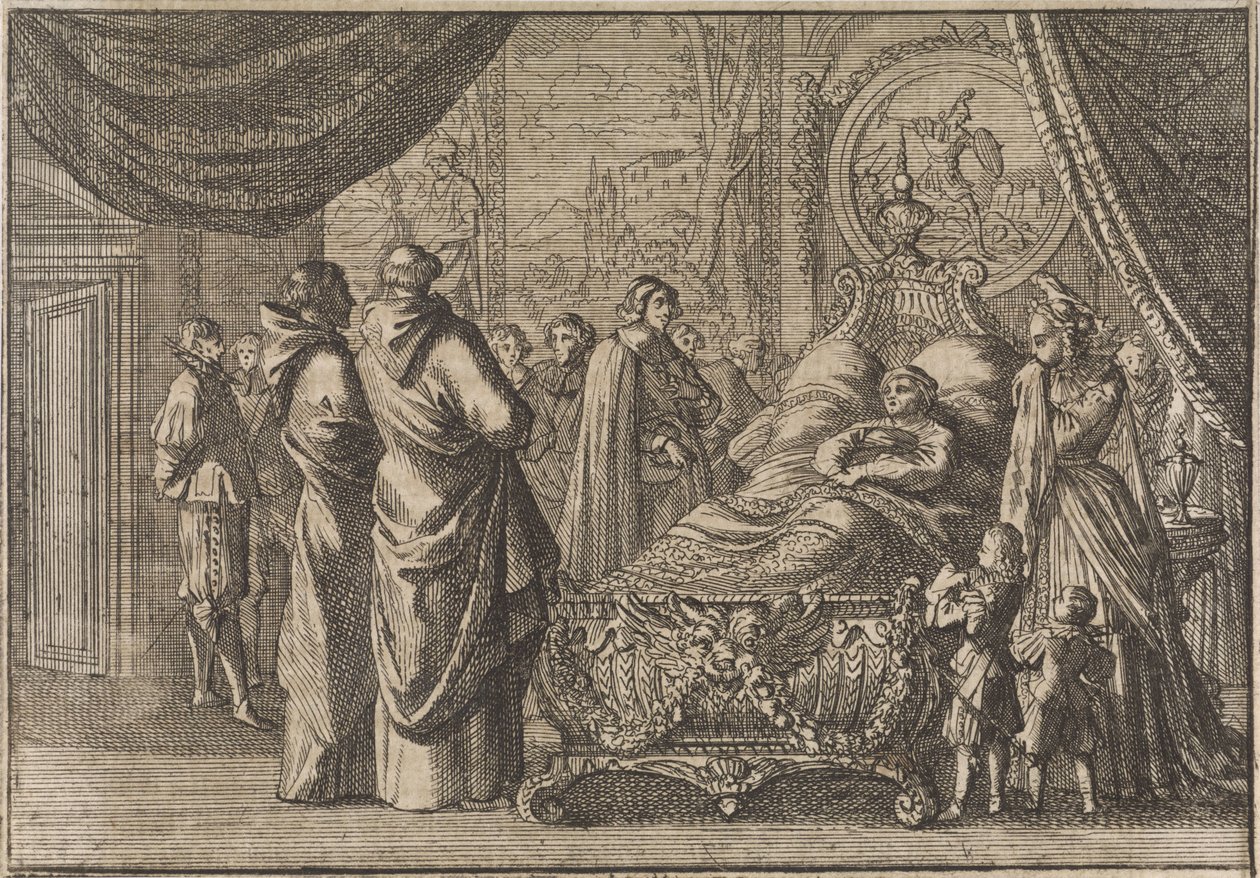 路易十三临终前，1643 年 作者 Caspar Luyken（归因于）