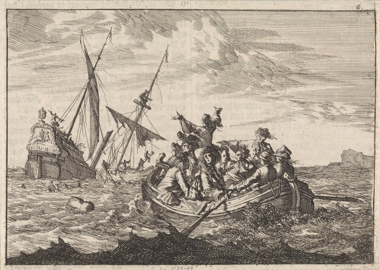 约克公爵号前往爱丁堡途中遇难，1683 年 作者 卡斯珀·路肯（Caspar Luyken）