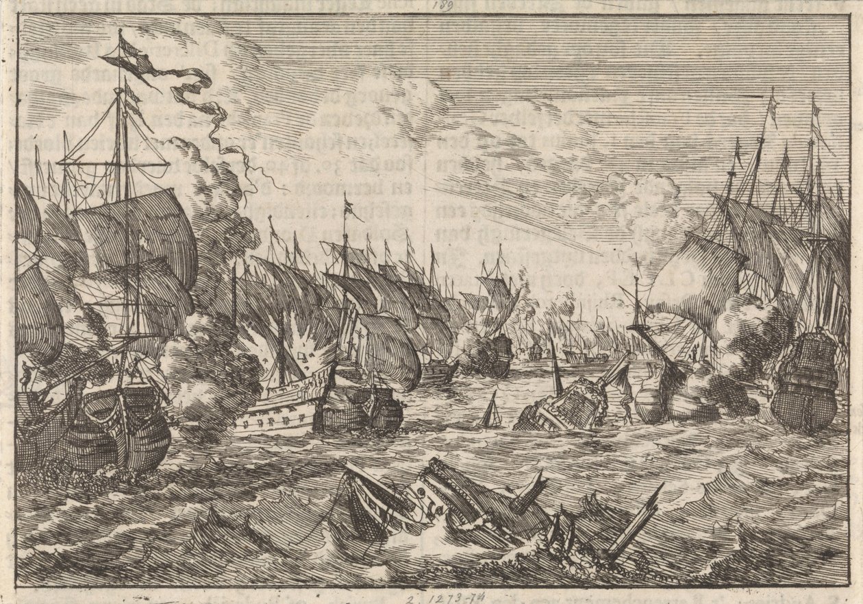 索莱拜战役，1672 年 作者 卡斯珀·路肯（Caspar Luyken）