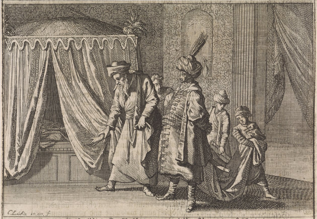 帕夏妻子病榻，1639 年 作者 卡斯珀·路肯（Caspar Luyken）