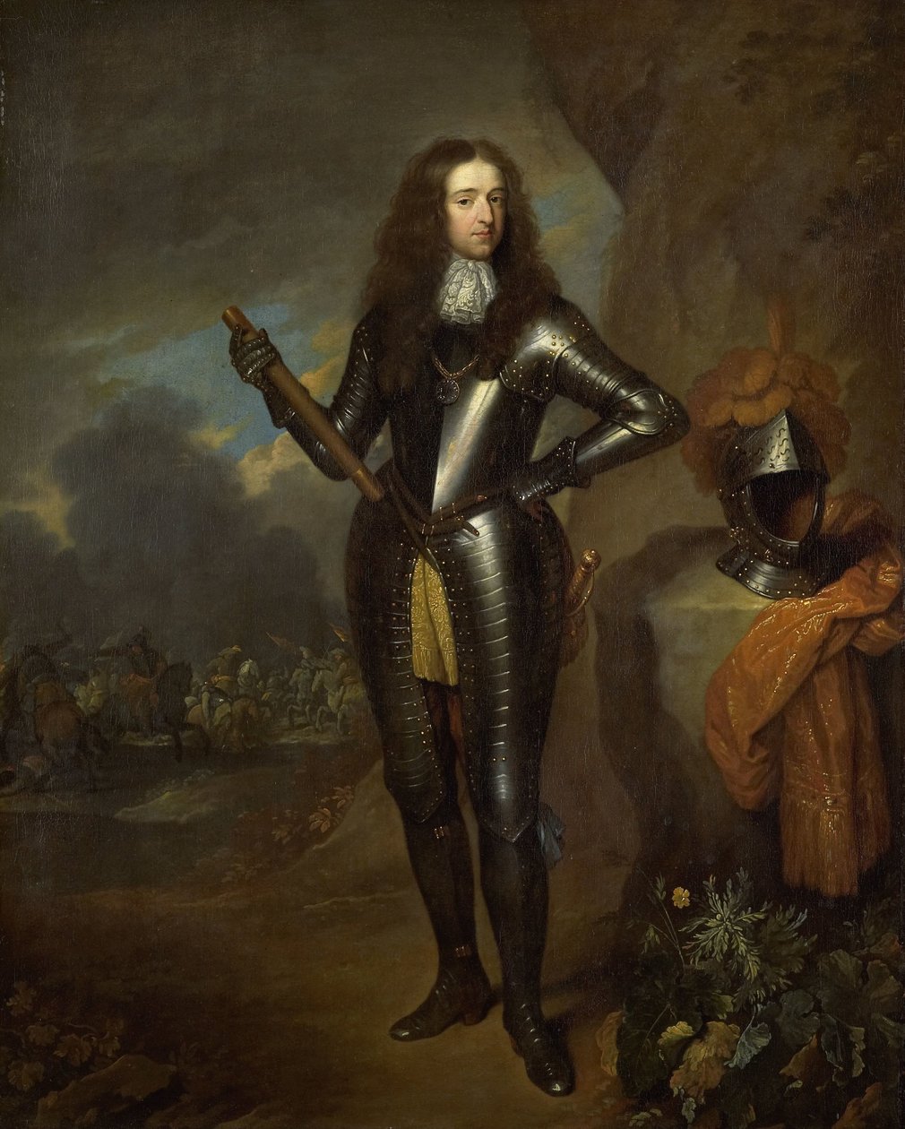 威廉三世（1650-1702），奥兰治亲王，1689年起任英格兰国王 作者 Caspar Netscher（复制后）