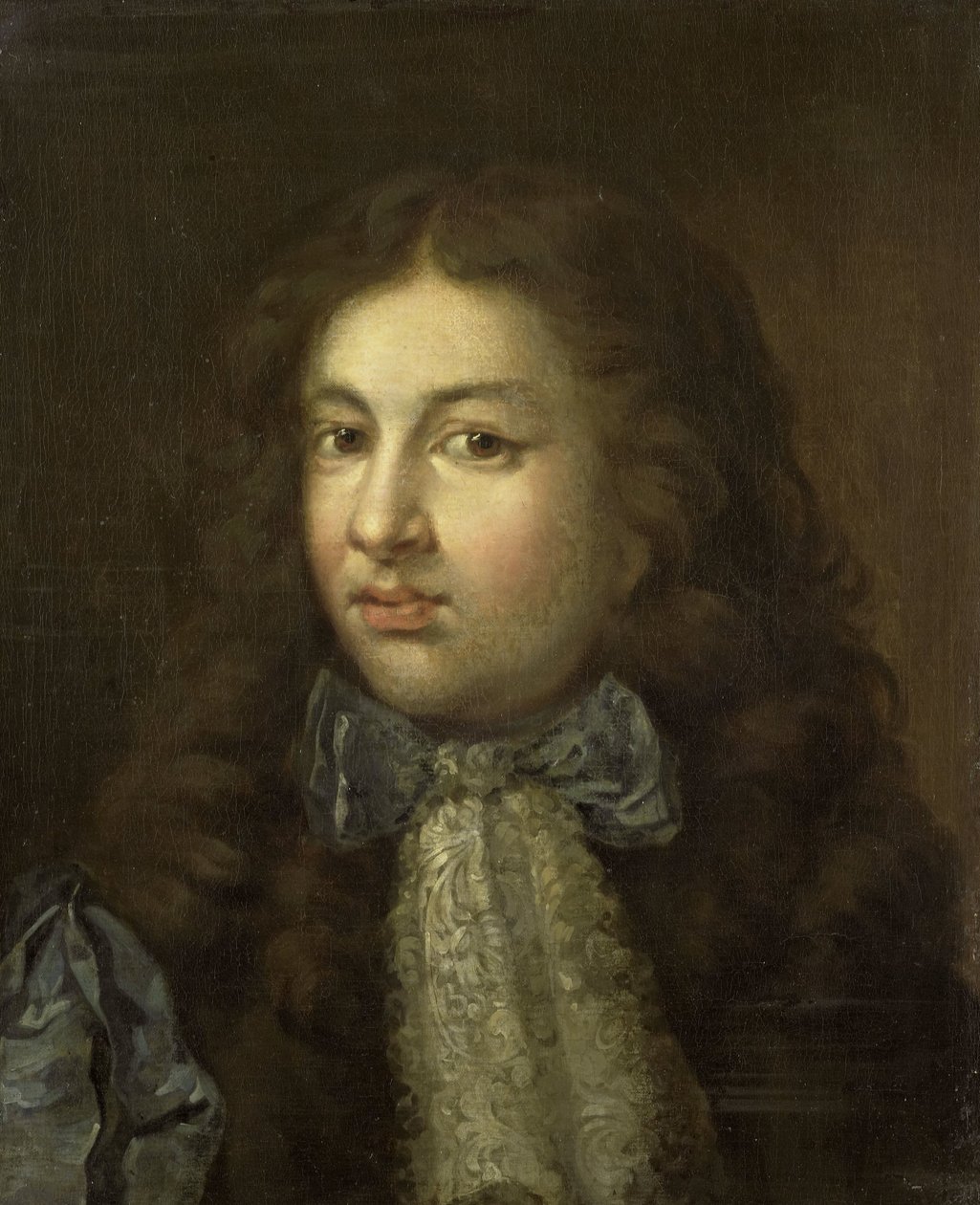 Thedoor Netscher（1661-1728 年）的肖像，艺术家的长子 作者 卡斯珀·内舍尔