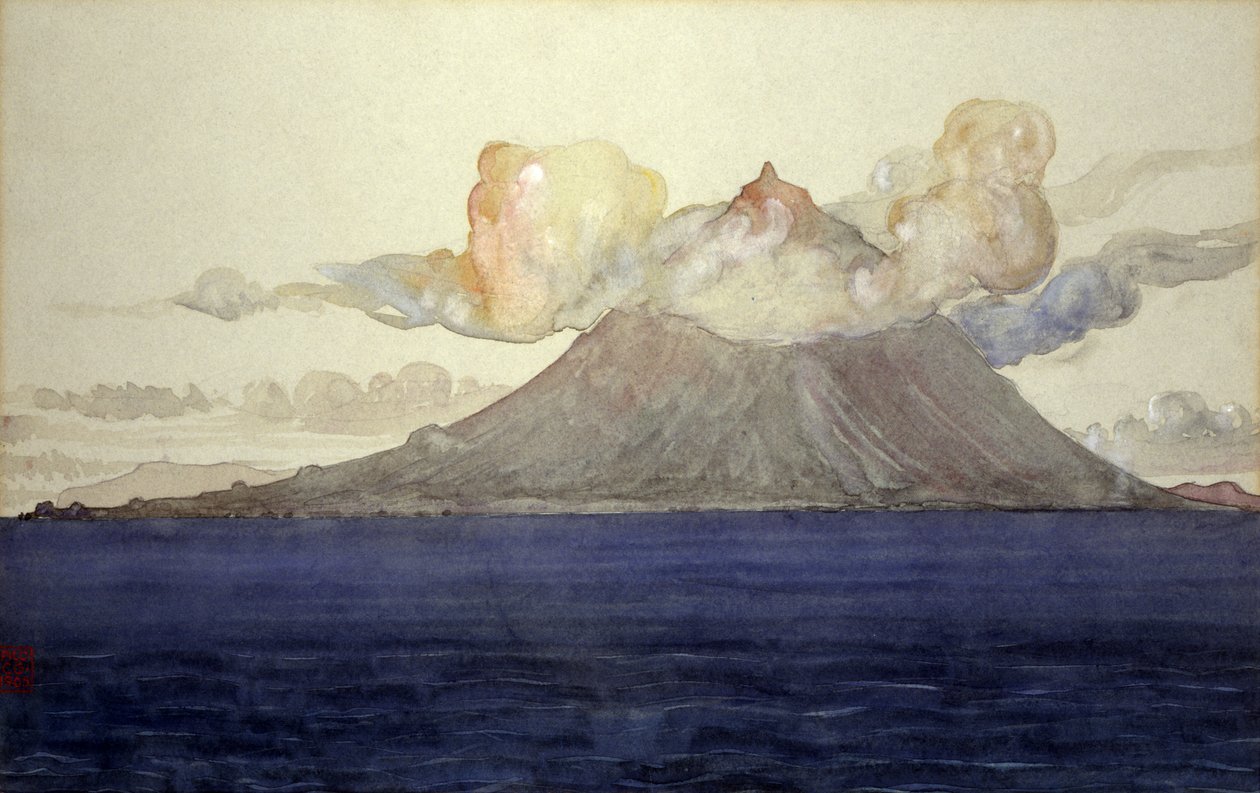 皮科山，亚速尔群岛，1905年。 作者 卡斯吉尔伯特