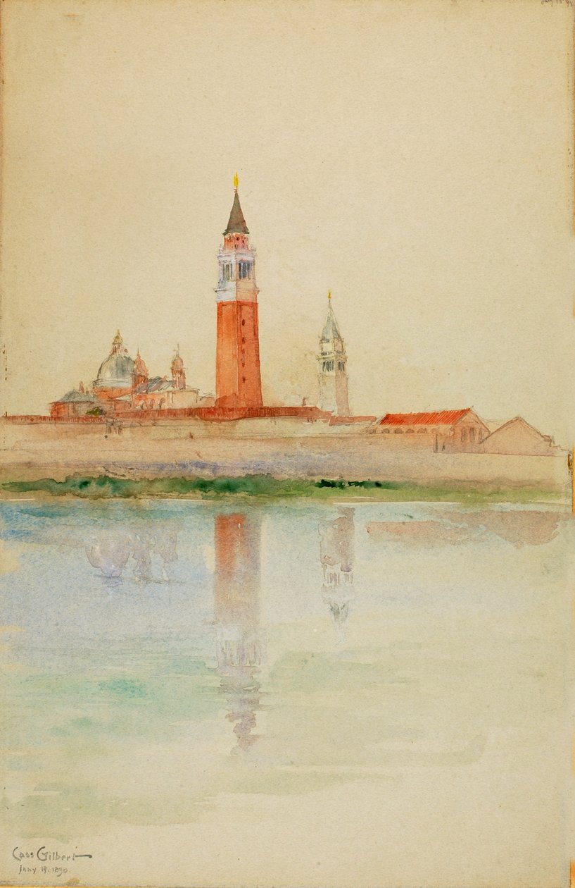 圣乔治-马焦雷，威尼斯，1898年。 作者 卡斯吉尔伯特