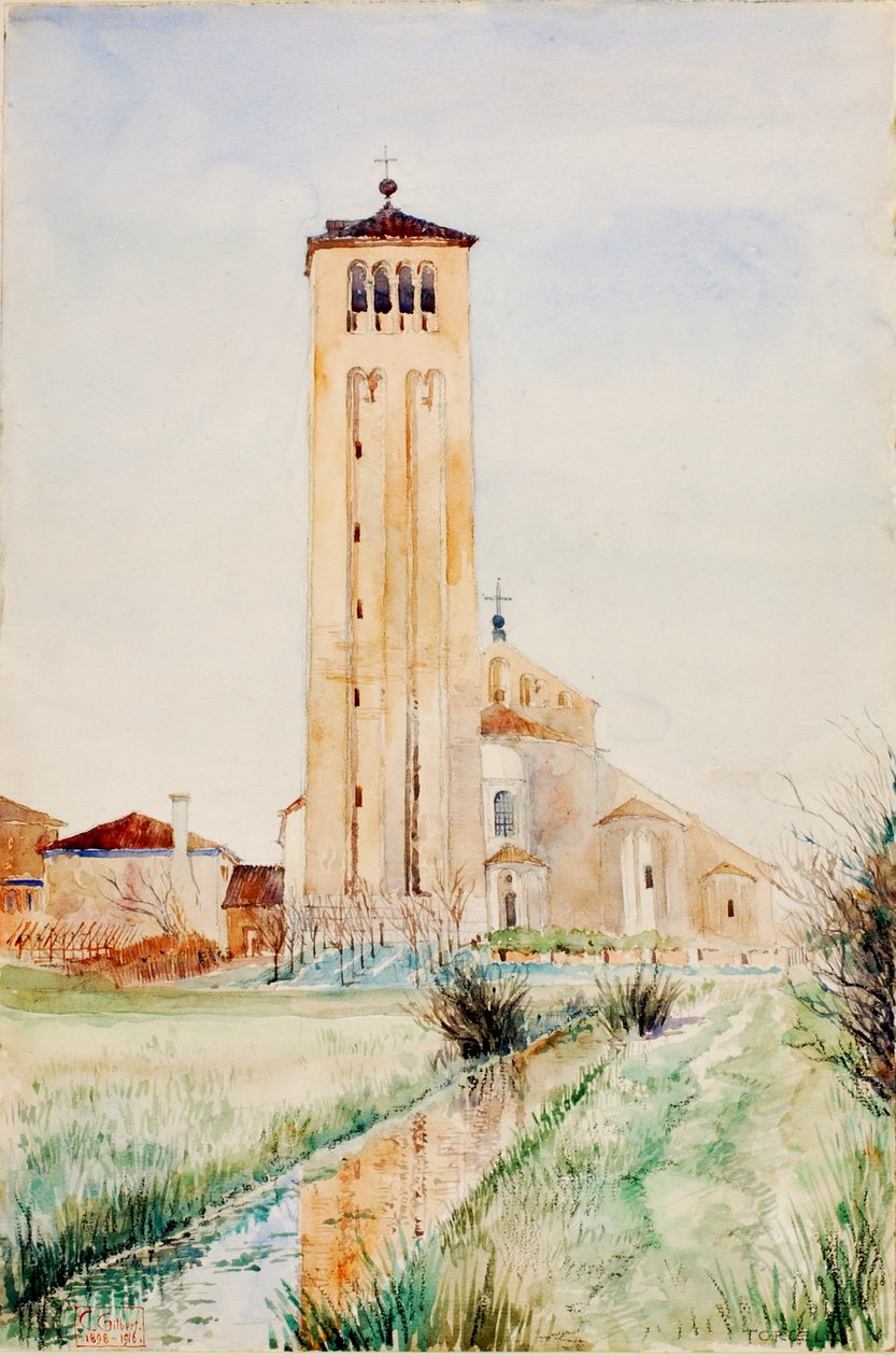 塔，托尔塞洛大教堂，1898-1916。 作者 卡斯吉尔伯特
