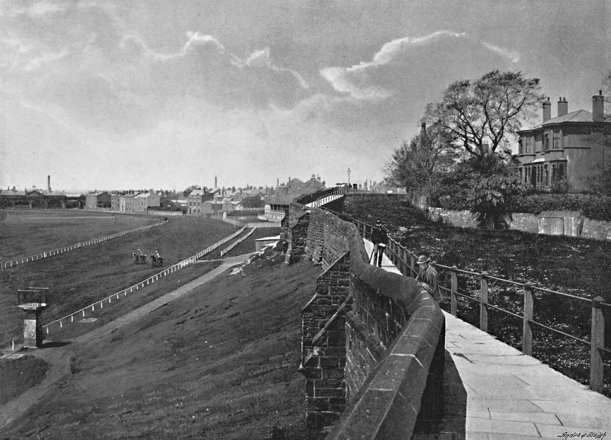 The Wall and Roodee，切斯特，c1896 作者 凯瑟尔和普里查德