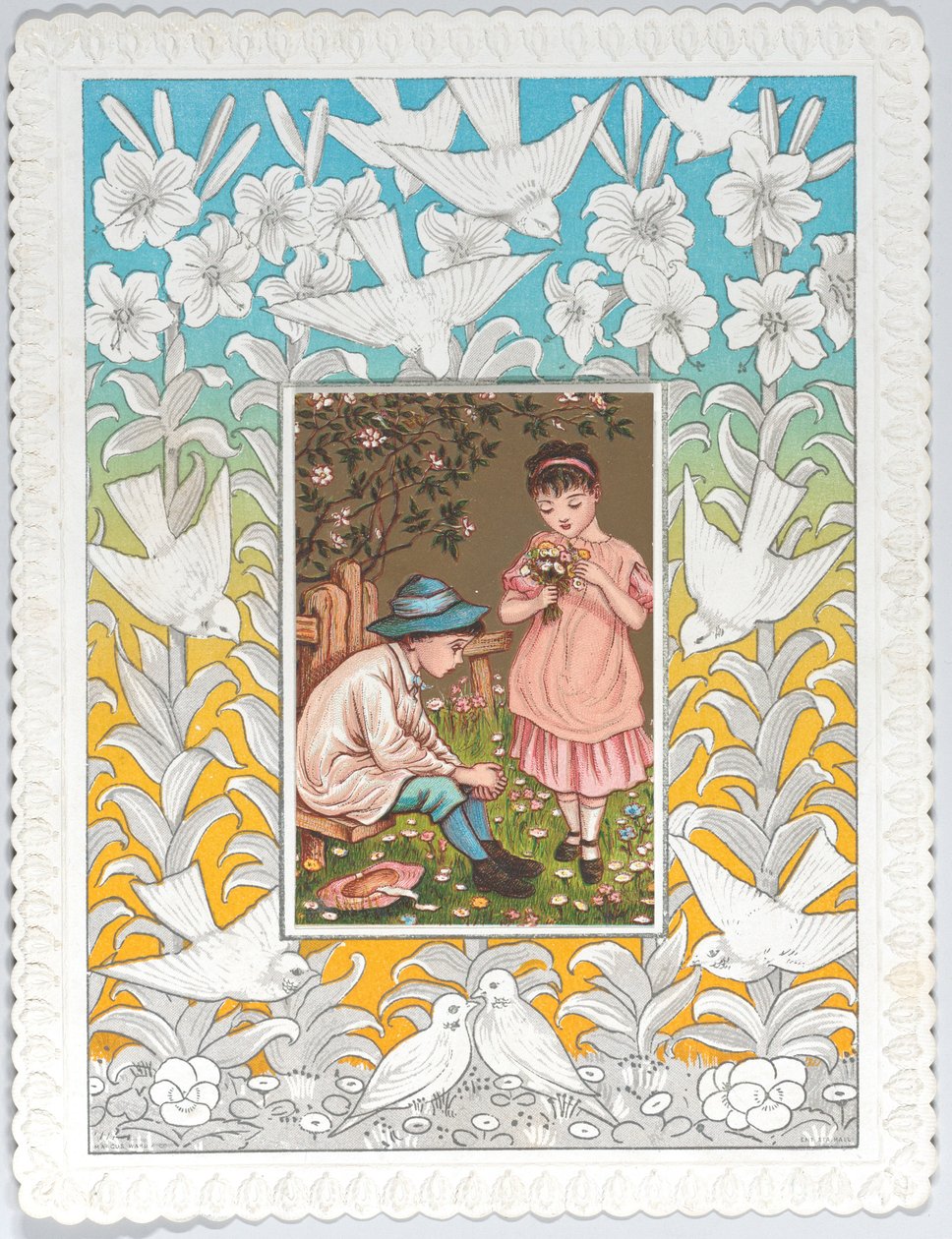 瓦伦丁，1876年，1876年。 作者 凯瑟琳·格林威