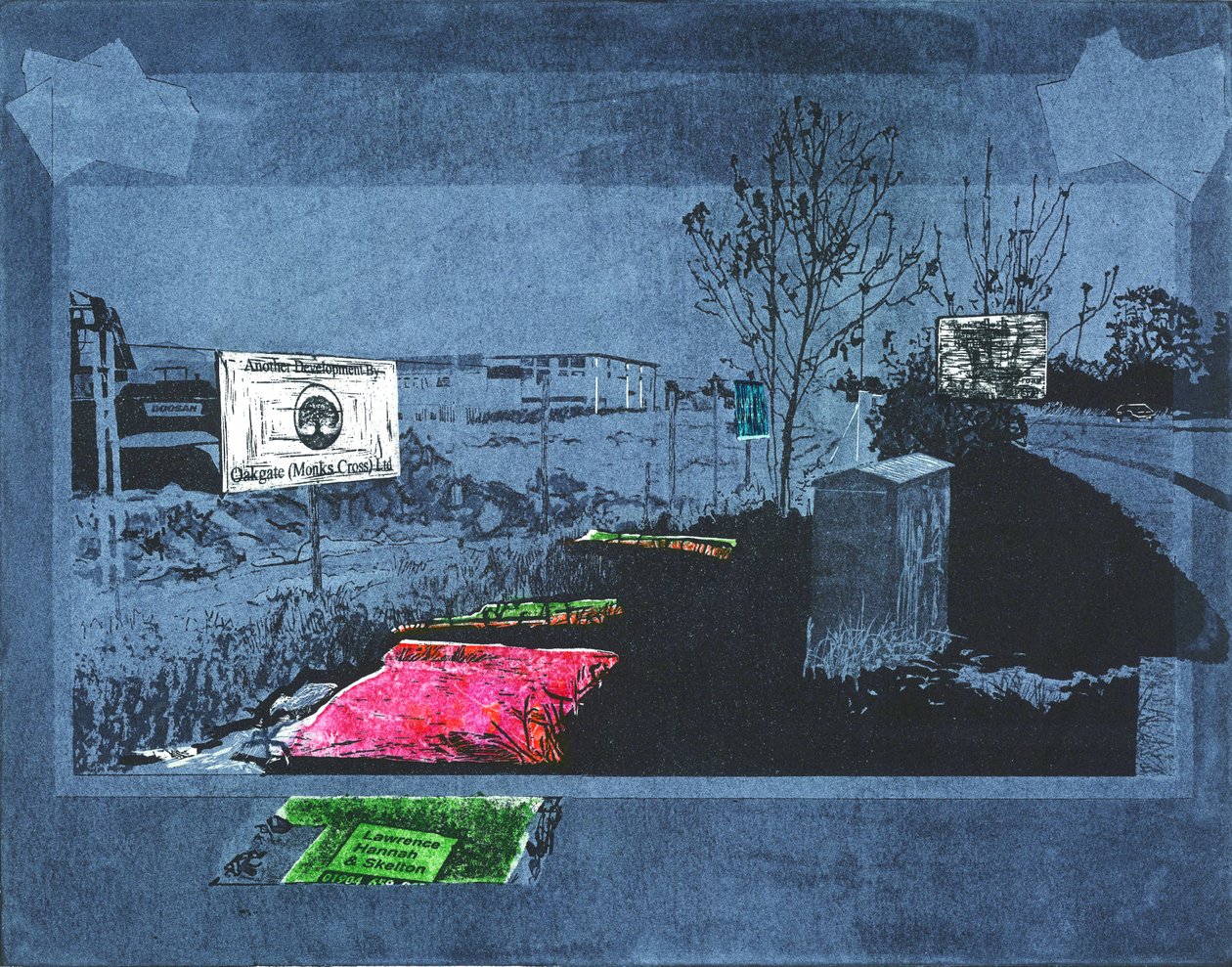 色彩军团》，2015 年（线刻版画和蚀刻版画） 作者 凯瑟琳·萨克利夫·富勒